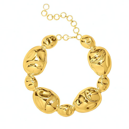 GOLDEN STONE NECKLACE - AEQEA 