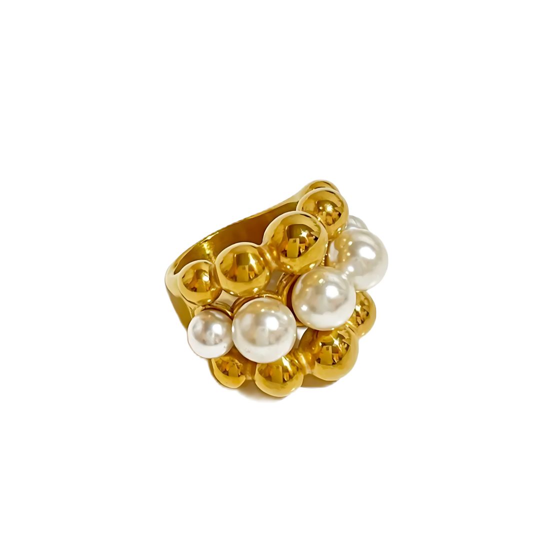 PEARL CLUSTER RING - AEQEA