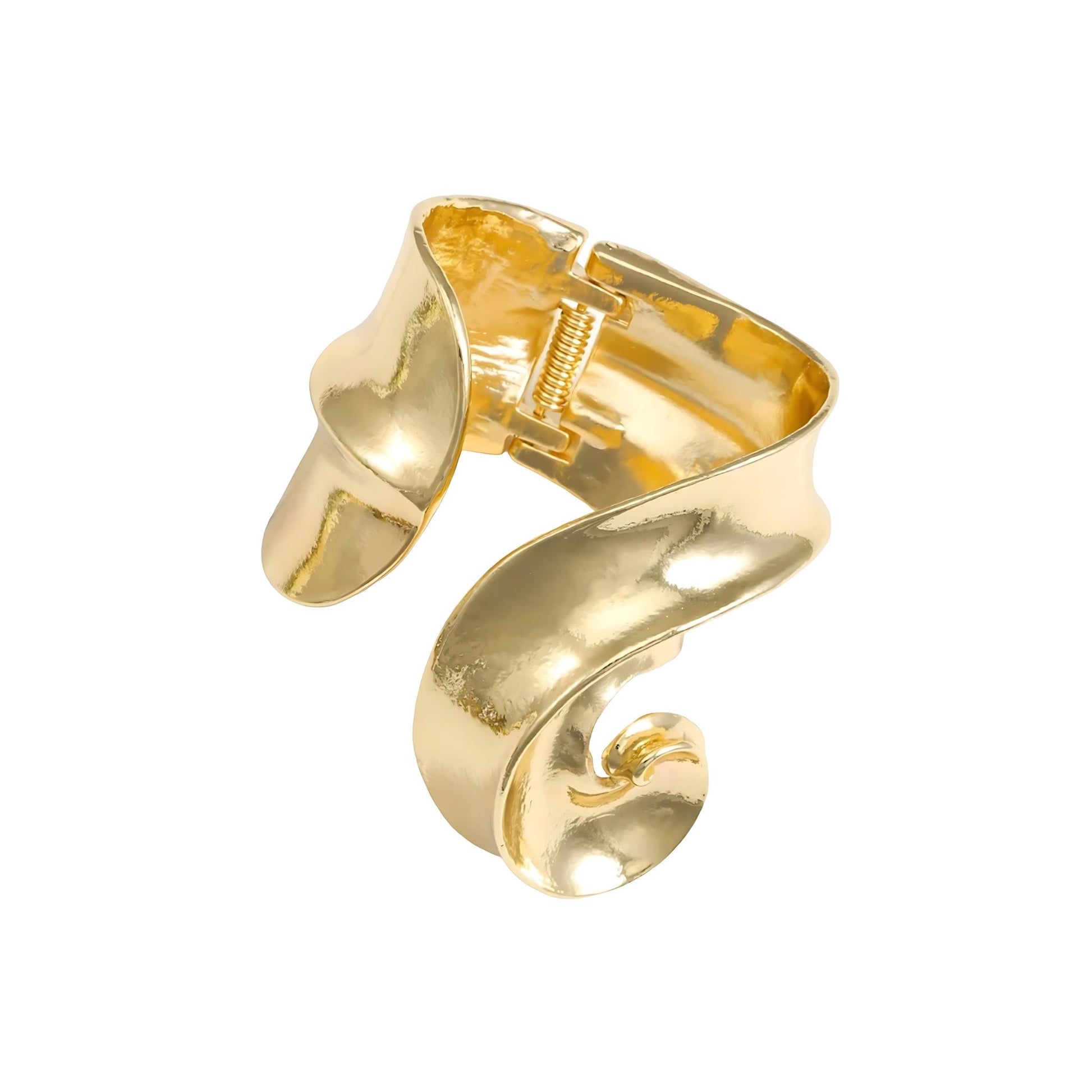 GOLD TIDAL WAVE CUFF - AEQEA