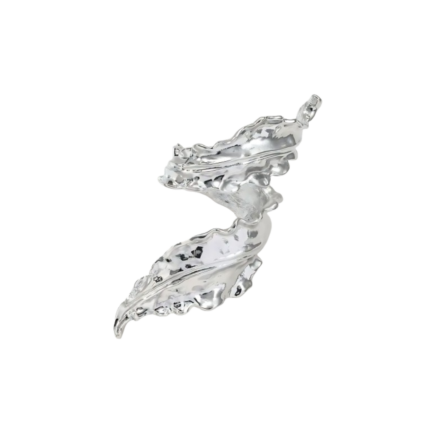 SILVER STATEMENT LEAF CUFF - AEQEA