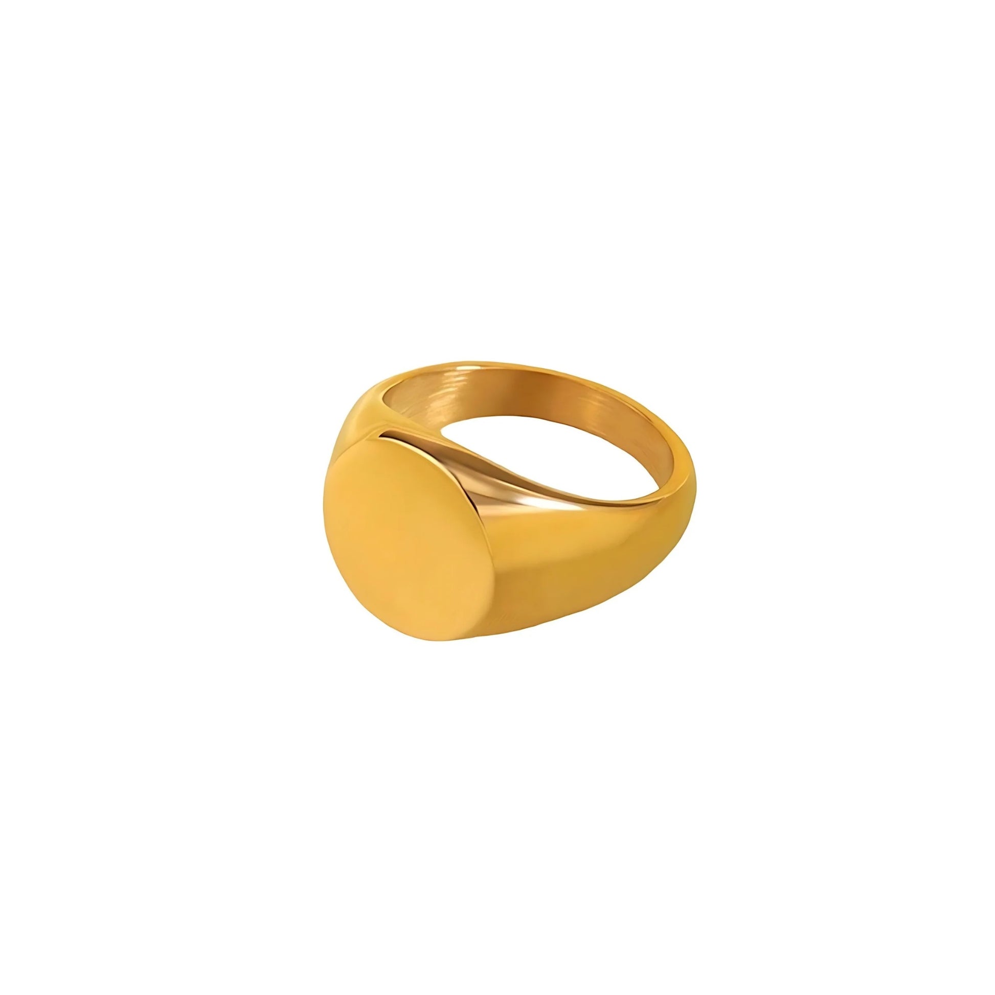 GOLD SIGNET RING - AEQEA 