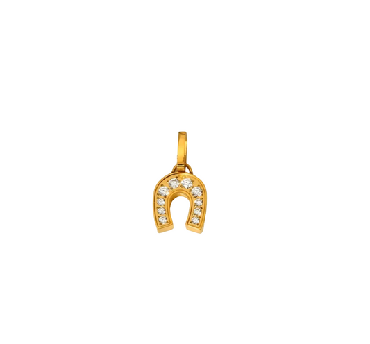 ZIRCONIA HORSESHOE CHARM - AEQEA