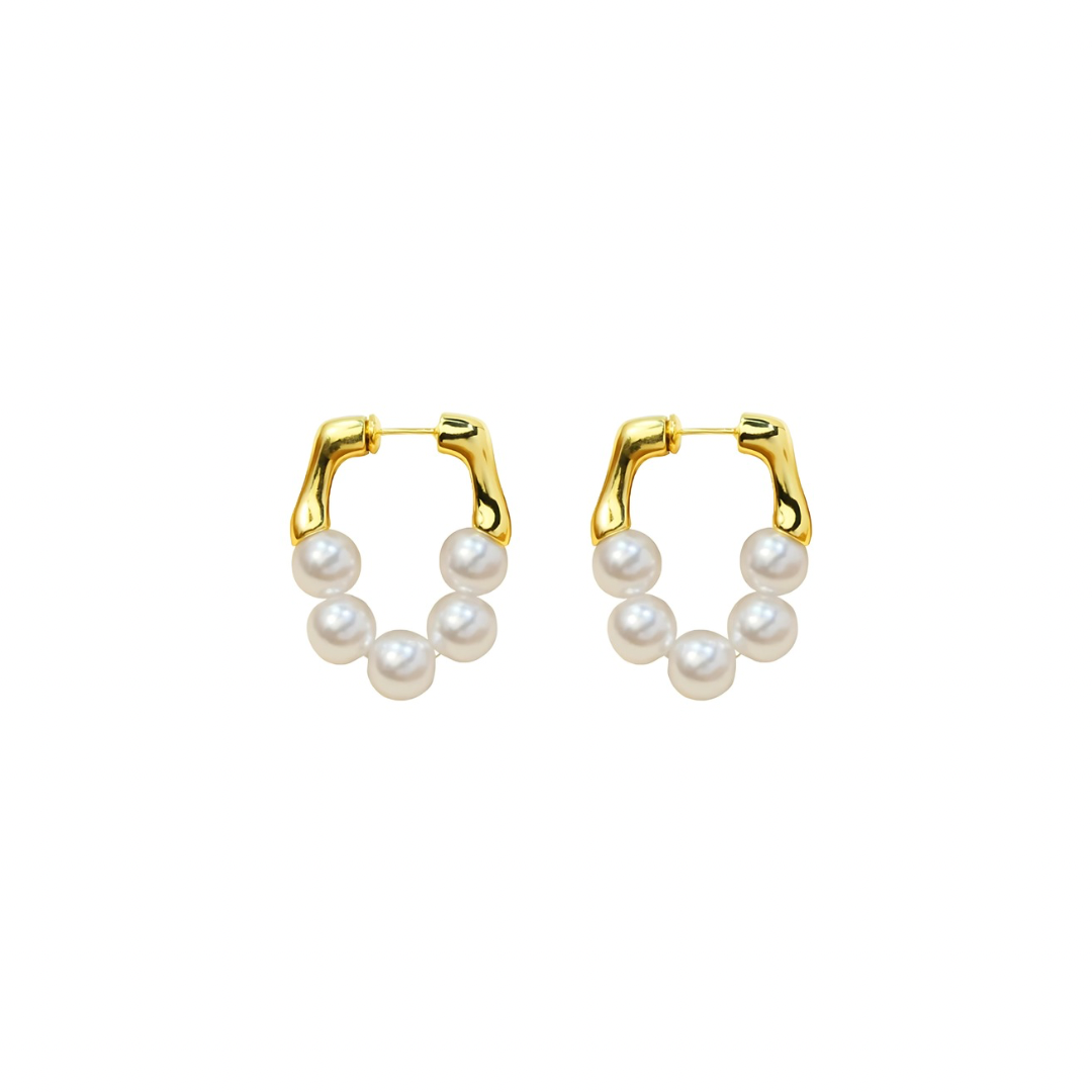 MINI OCEAN PEARL HOOPS - AEQEA