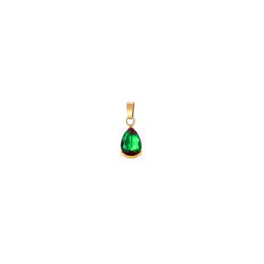 WATERDROP ZIRCONIA GREEN CHARM - AEQEA