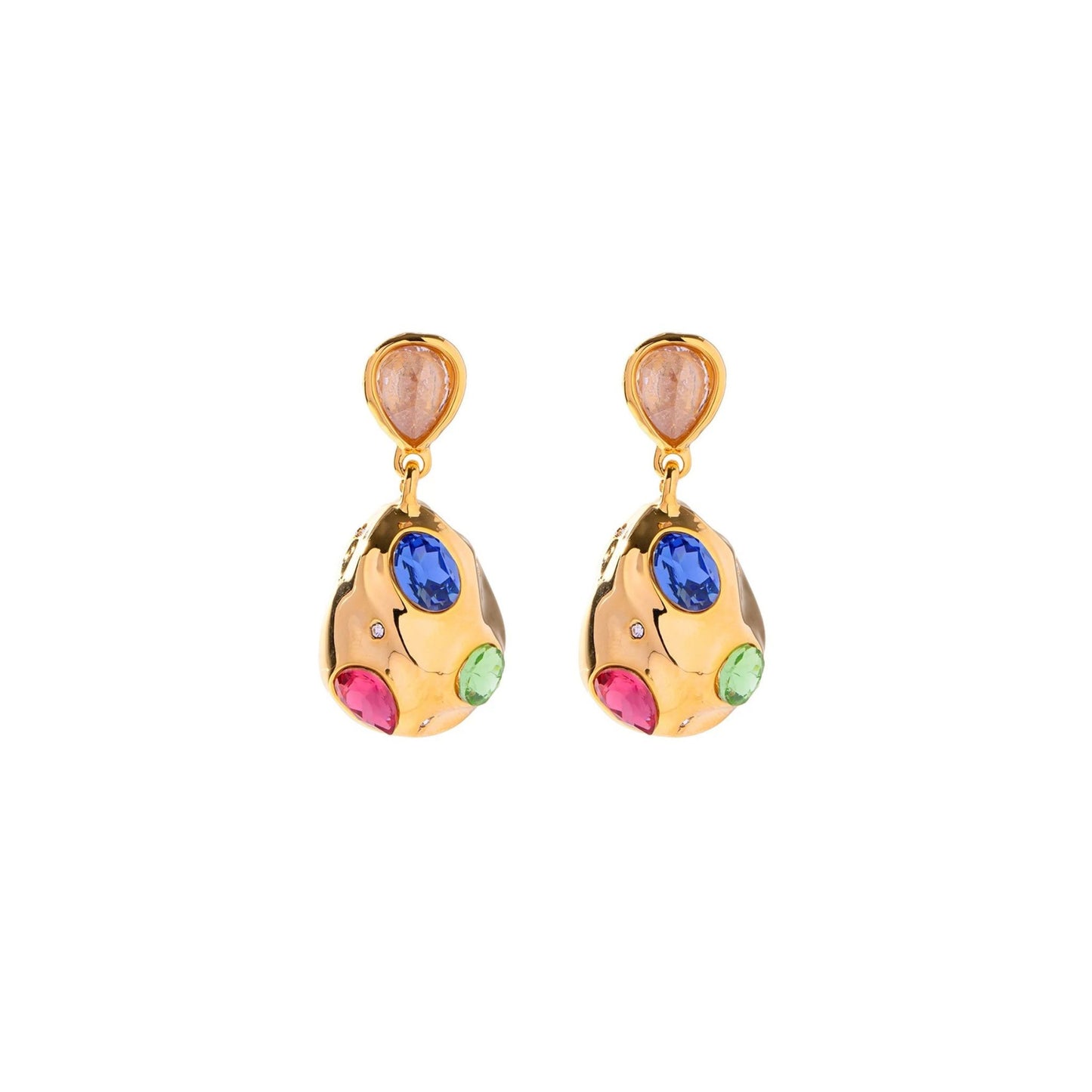 PRISM GOLD EARRINGS - AEQEA