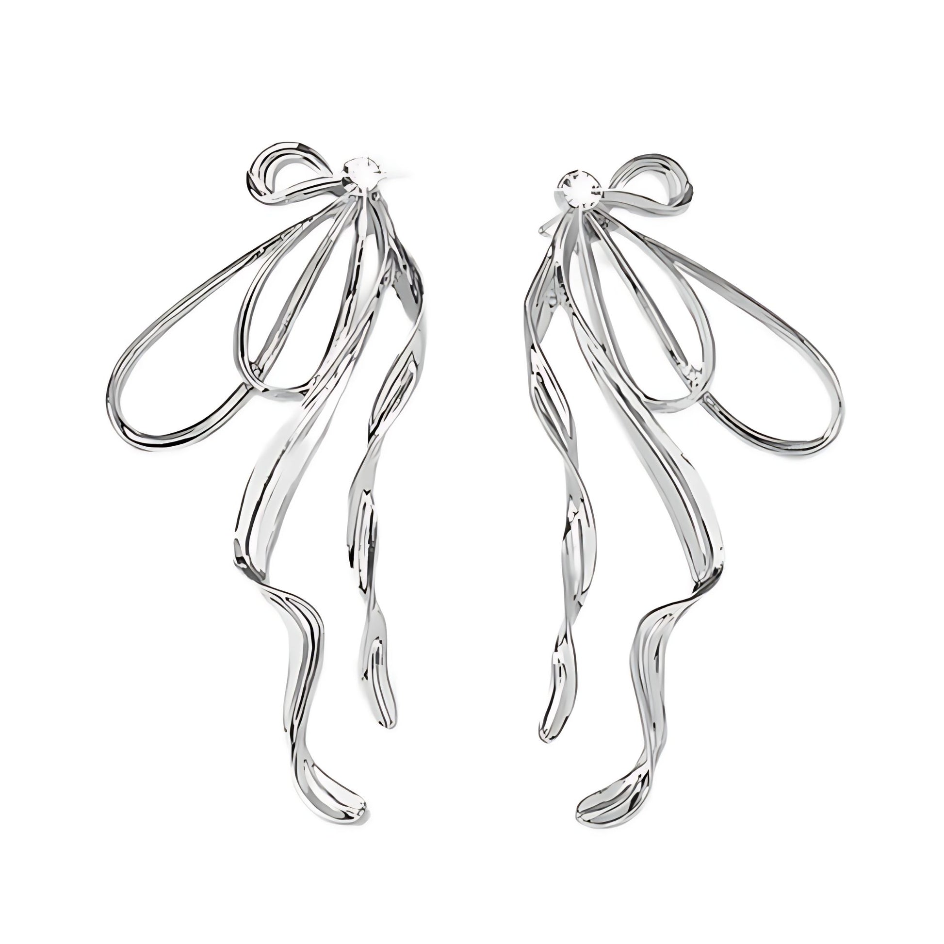 SILVER NABI EARRINGS - AEQEA